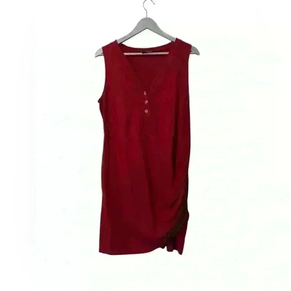 Sucrafas Deep Red Stretch Bodycon Dress – Size XL - Picture 1 of 4